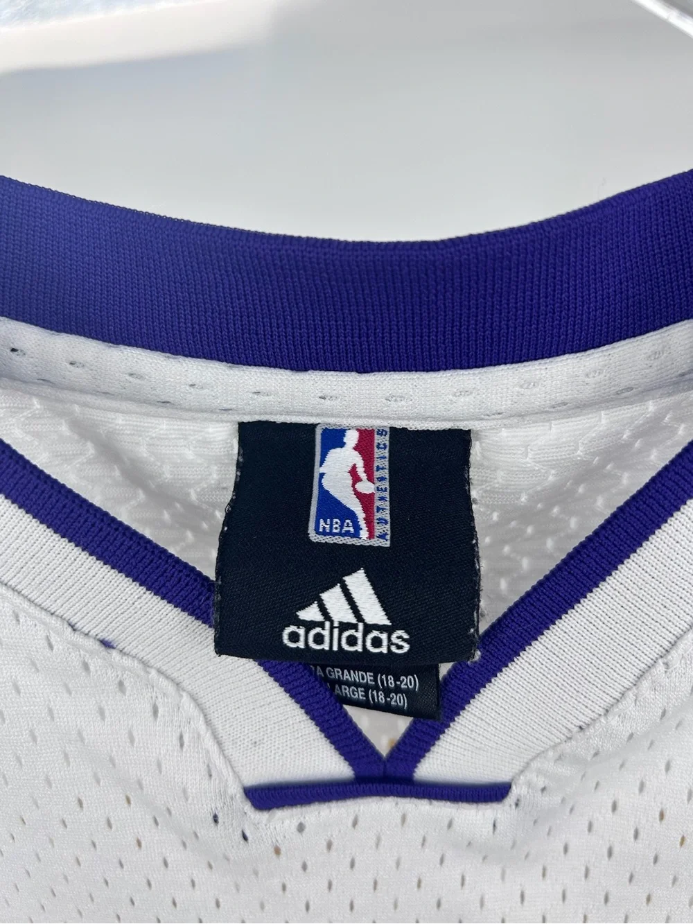Adidas Los Angeles Lakers Kobe Bryant White & Gold #24 Basketball Jersey